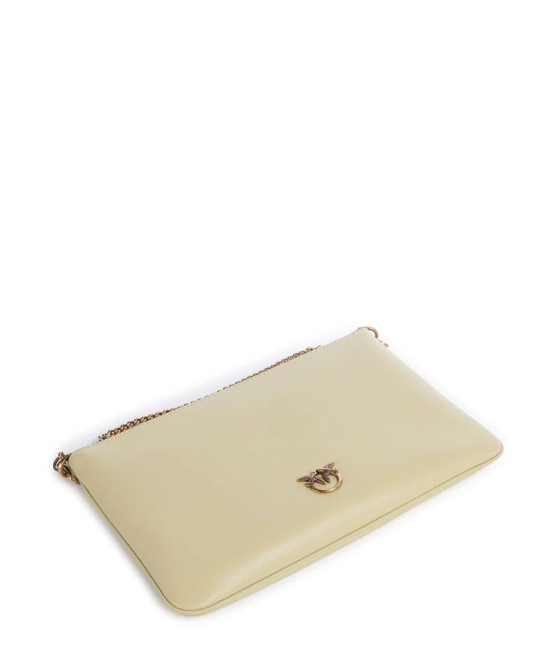 Pinko Flat Classic Sac bandoulière giallo vaniglia/antique gold