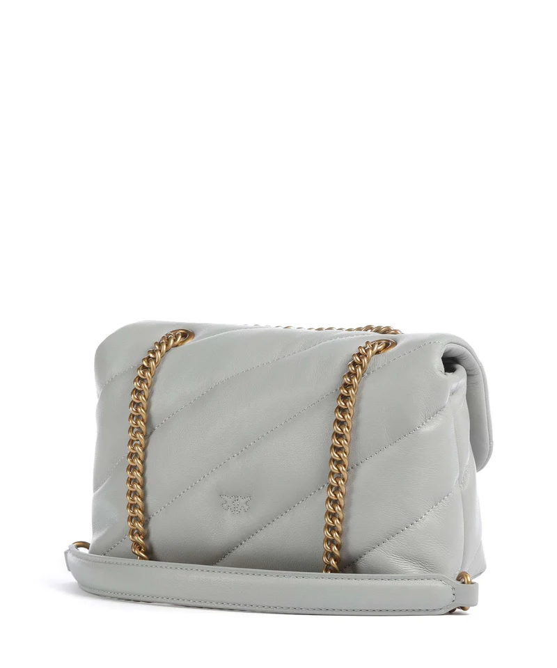 Pinko Love Puff Mini Sac porté épaule grigio perla/antique gold