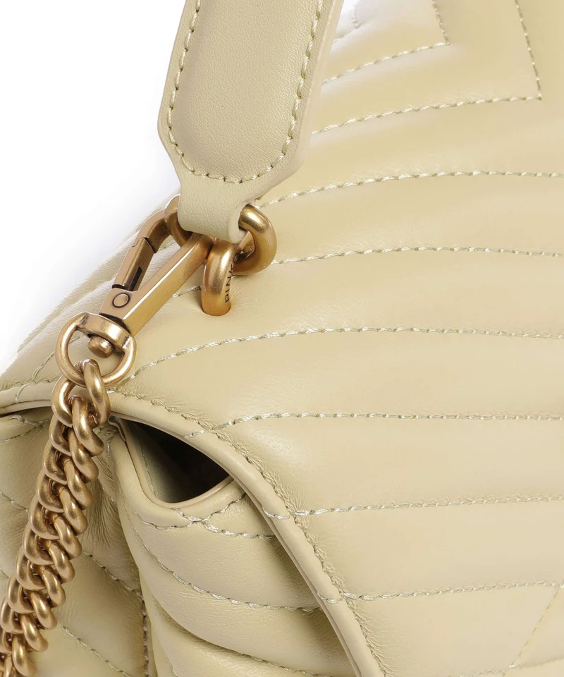 Pinko Love Lady Puff Mini Sac à main giallo vaniglia/antique gold