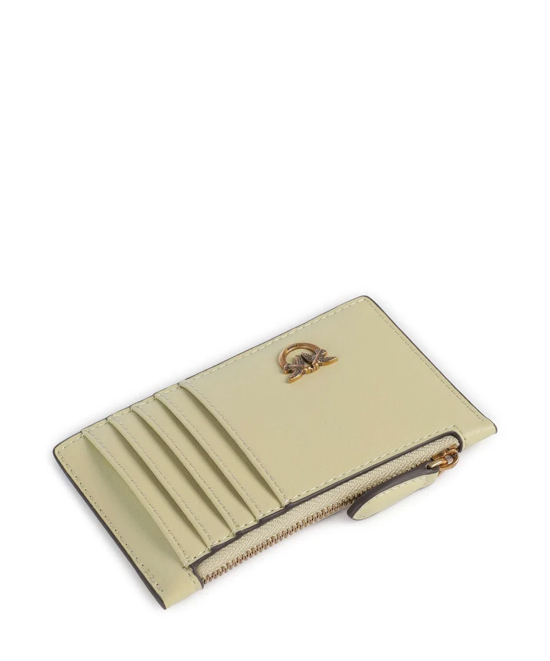 Pinko Airone Étui à cartes crédit giallo vaniglia/antique gold