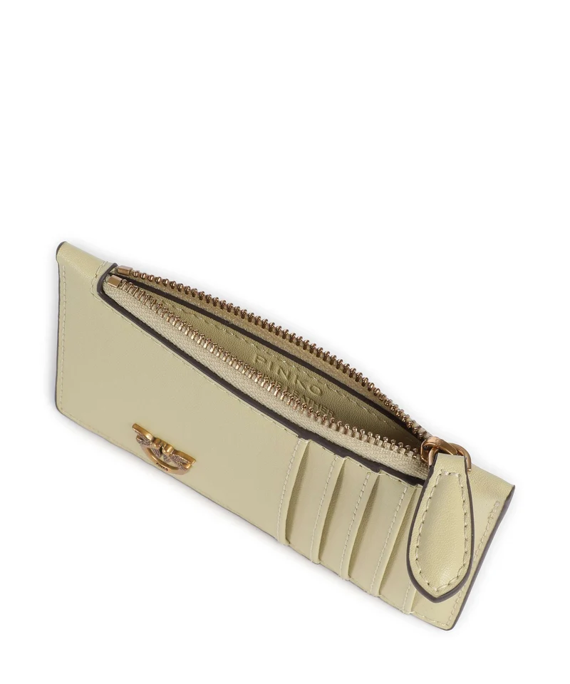 Pinko Airone Étui à cartes crédit giallo vaniglia/antique gold