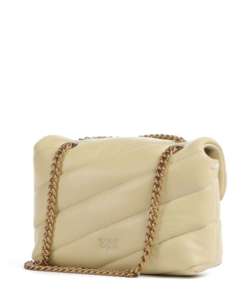 Pinko Love Puff Baby Sac porté épaule giallo vaniglia/antique gold