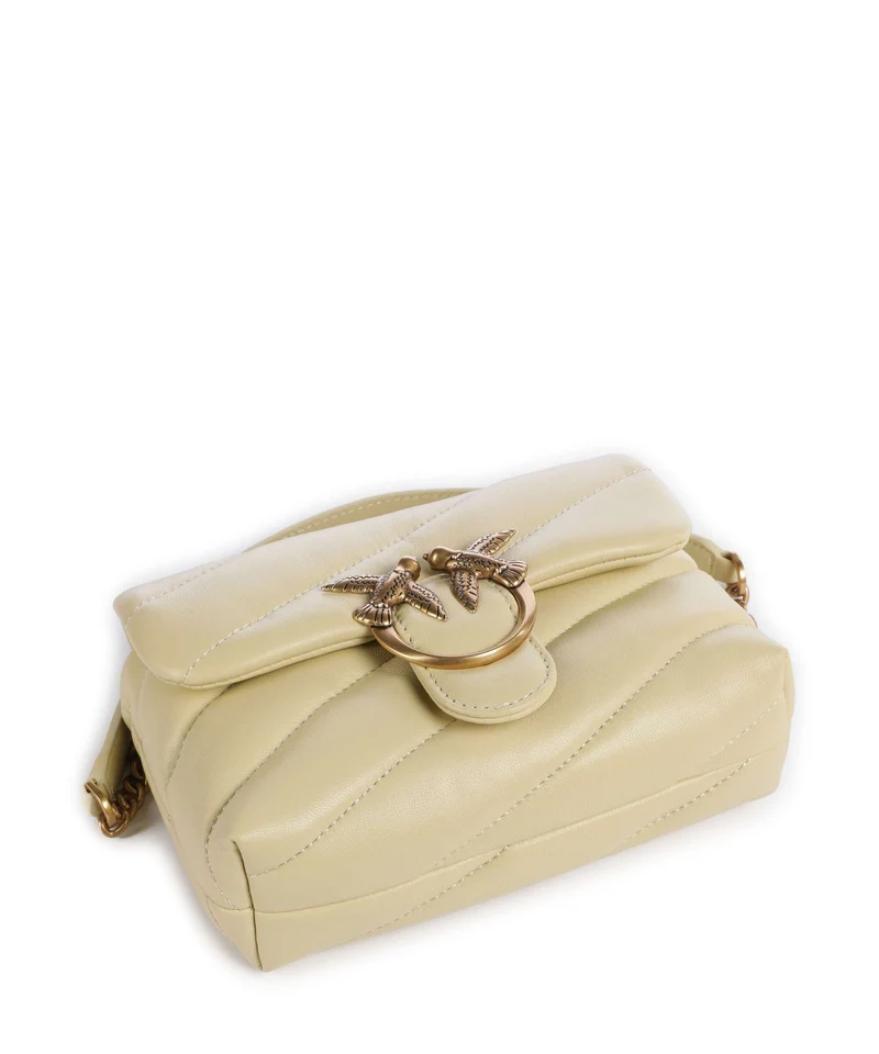 Pinko Love Puff Baby Sac porté épaule giallo vaniglia/antique gold