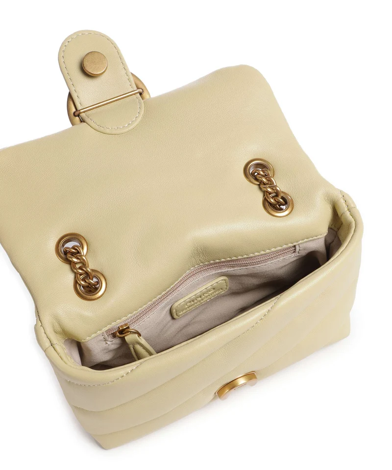 Pinko Love Puff Baby Sac porté épaule giallo vaniglia/antique gold
