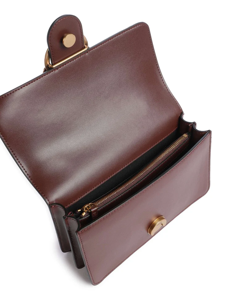 Pinko Love One Mini Sac bandoulière burgundy wine/antique gold