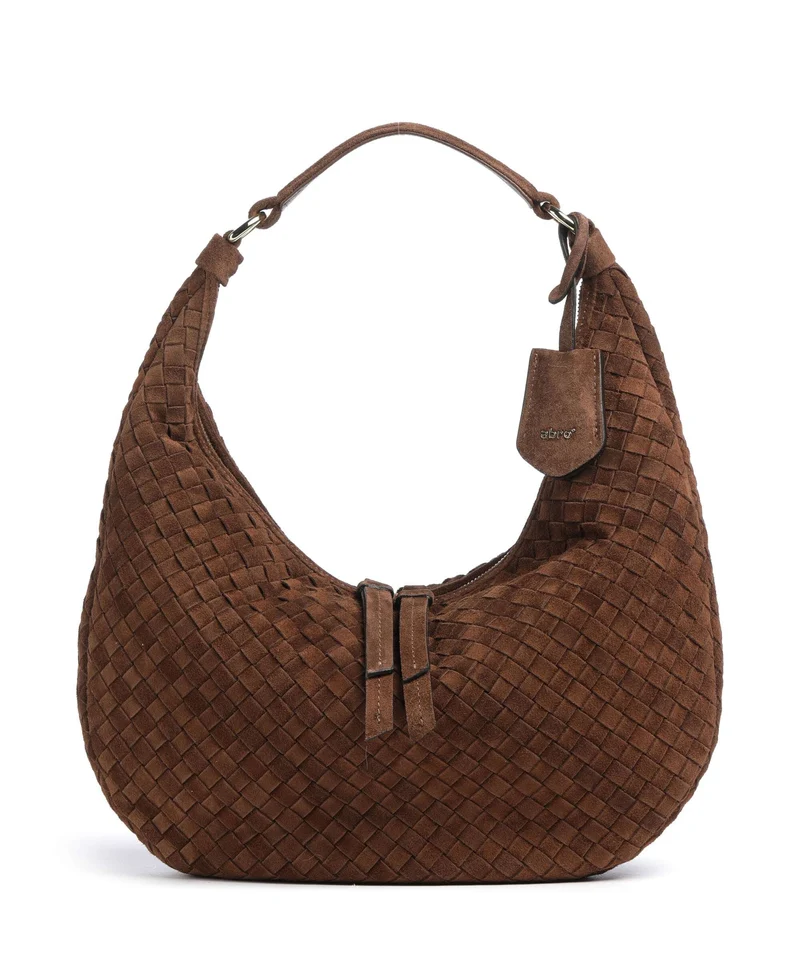 Abro Suede Nana Small Sac fourre-tout wood
