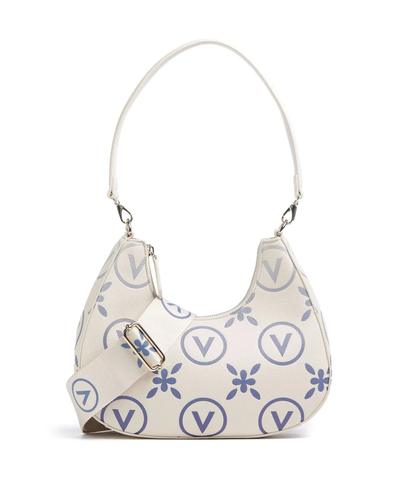 Valentino Bags Samba Re Print Sac porté épaule ecru/bluette