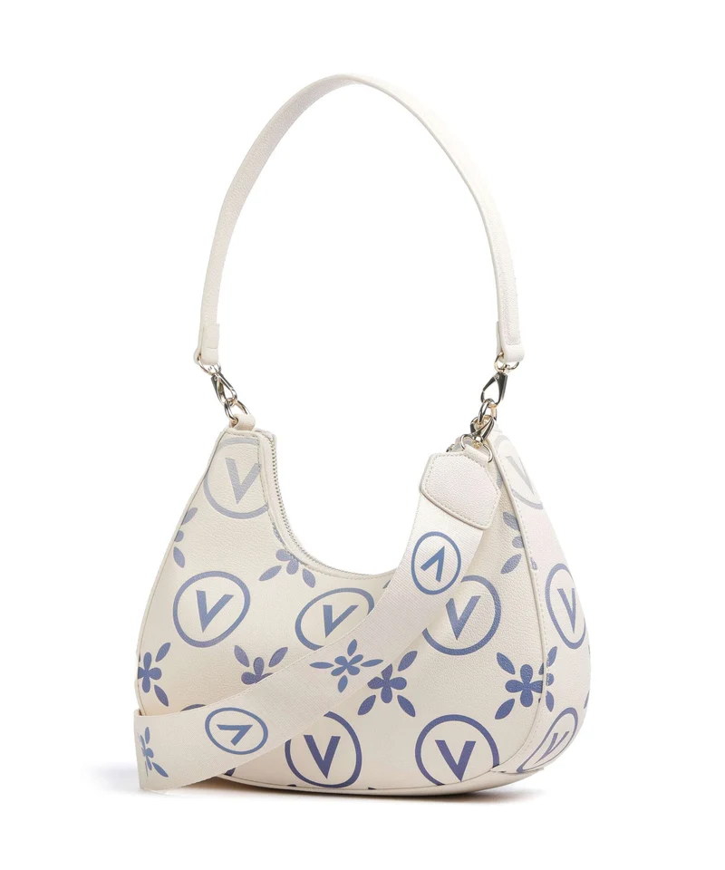 Valentino Bags Samba Re Print Sac porté épaule ecru/bluette