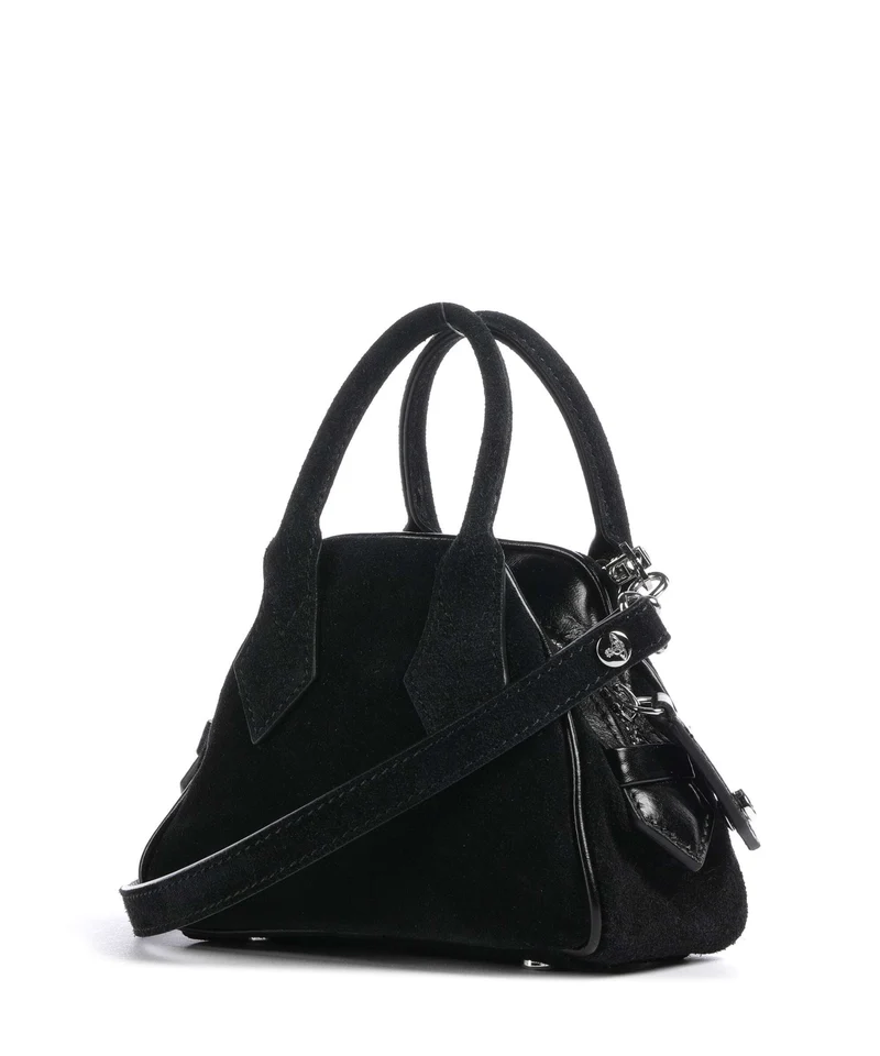 Vivienne Westwood Yasmine Suede Mini Sac bandoulière black
