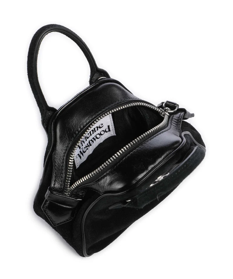 Vivienne Westwood Yasmine Suede Mini Sac bandoulière black