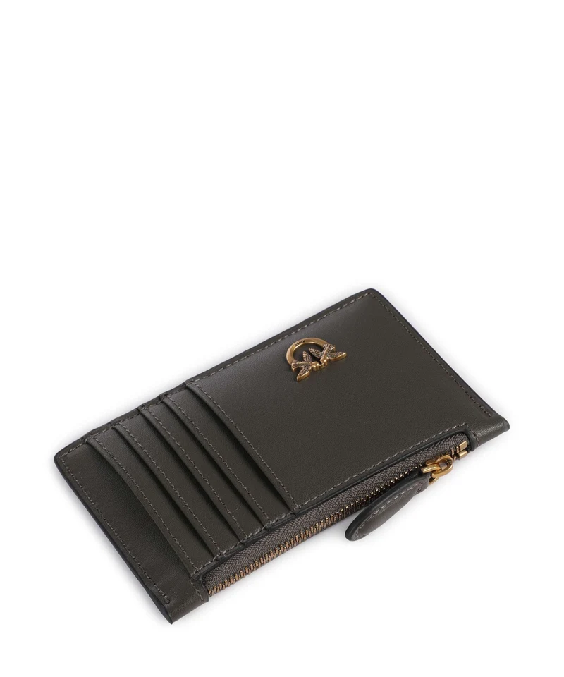 Pinko Airone Étui à cartes crédit verde fango/antique gold