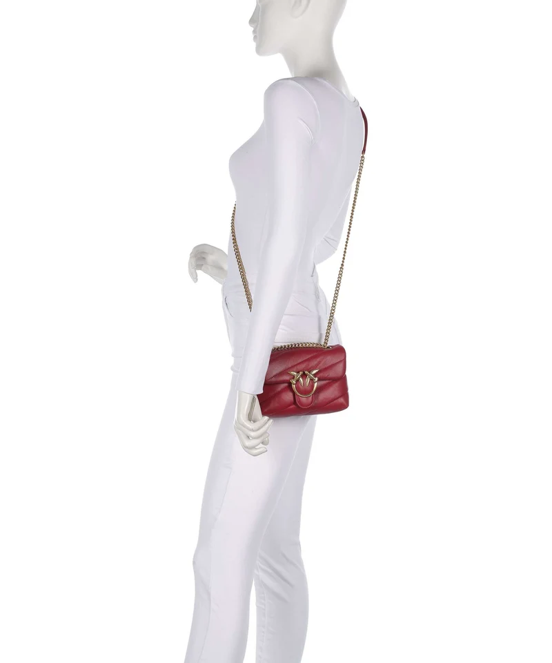 Pinko Love Puff Baby Sac porté épaule rosso scuro/antique gold