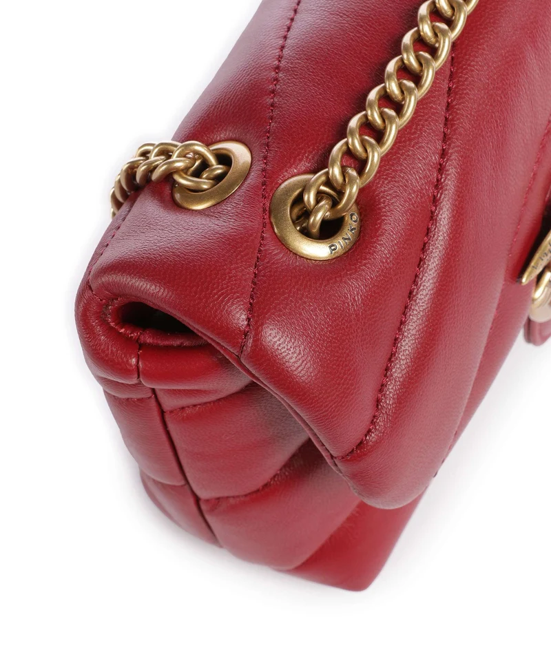 Pinko Love Puff Baby Sac porté épaule rosso scuro/antique gold