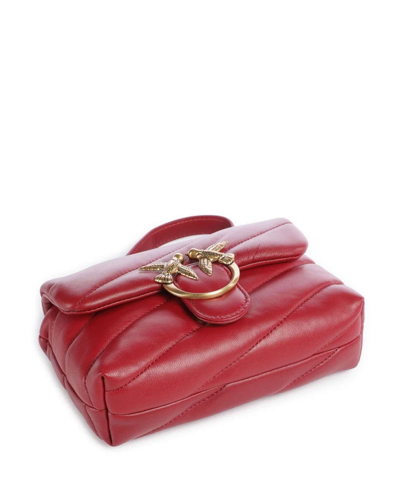 Pinko Love Puff Baby Sac porté épaule rosso scuro/antique gold