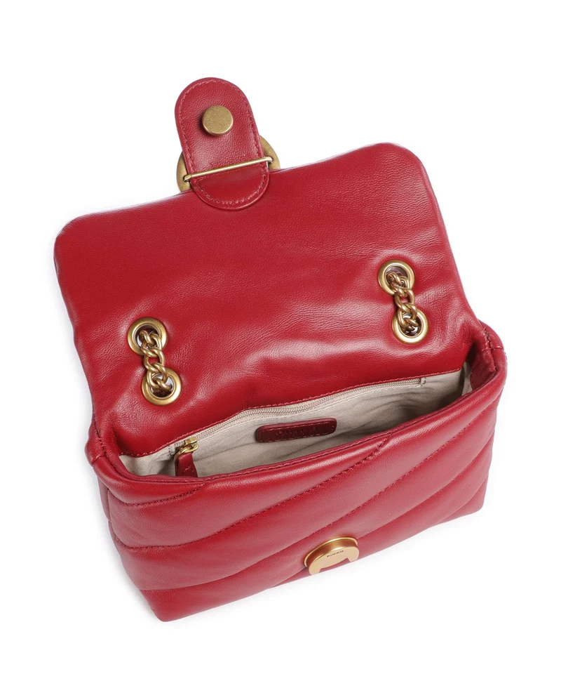 Pinko Love Puff Baby Sac porté épaule rosso scuro/antique gold