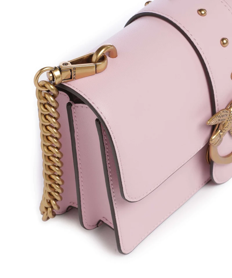Pinko Love One Mini Sac bandoulière rosa chiaro/antique gold