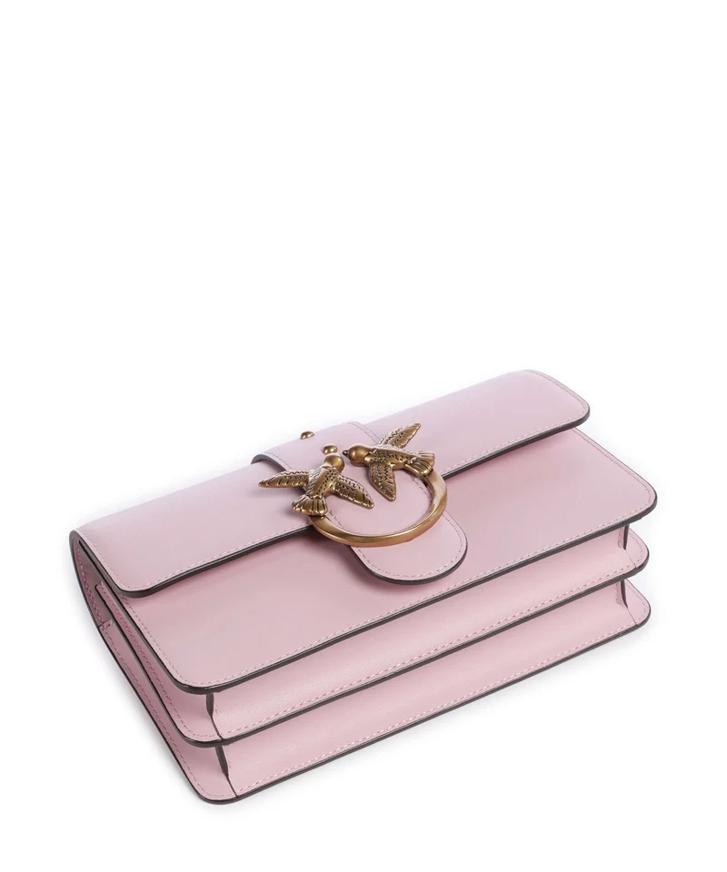 Pinko Love One Mini Sac bandoulière rosa chiaro/antique gold