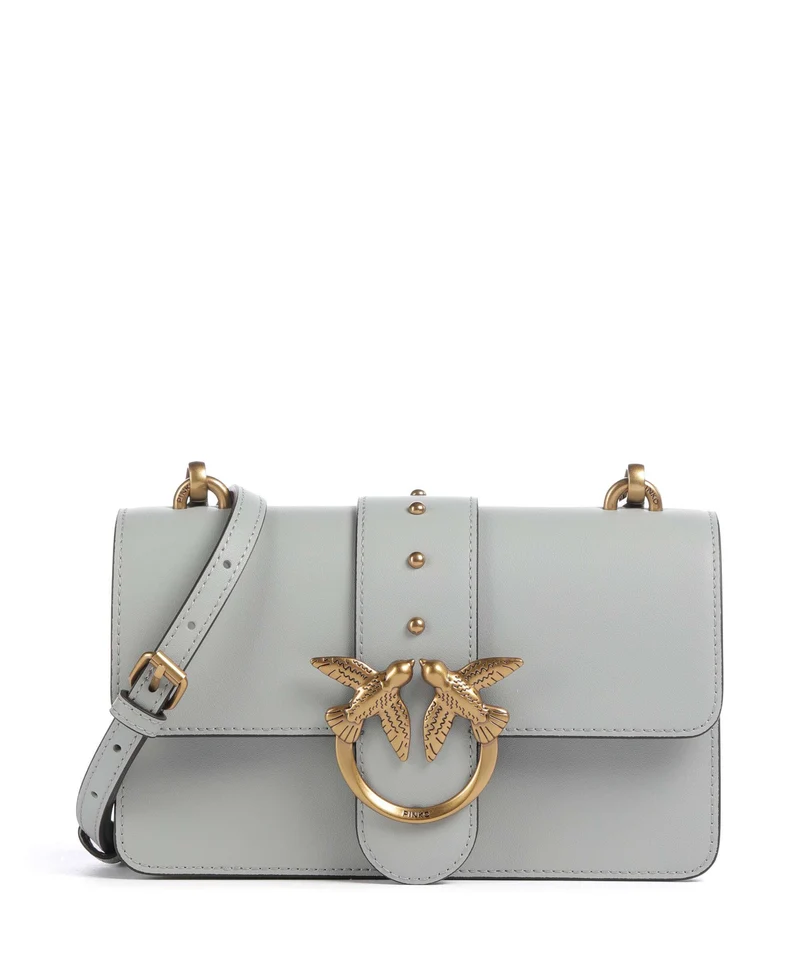Pinko Love One Mini Sac bandoulière grigio perla/antique gold