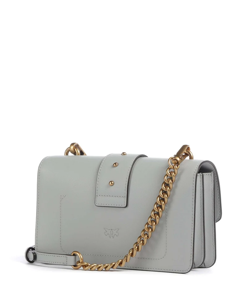 Pinko Love One Mini Sac bandoulière grigio perla/antique gold
