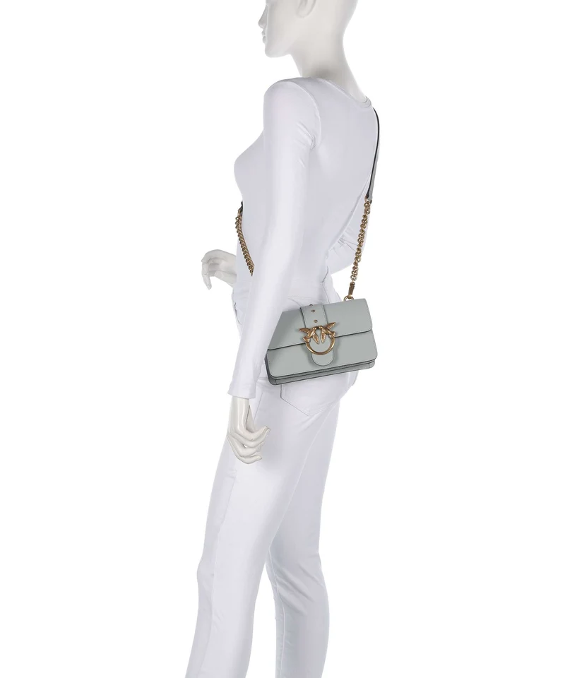 Pinko Love One Mini Sac bandoulière grigio perla/antique gold