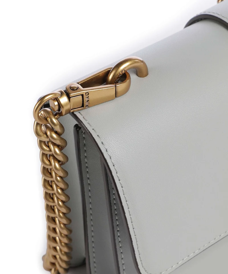 Pinko Love One Mini Sac bandoulière grigio perla/antique gold