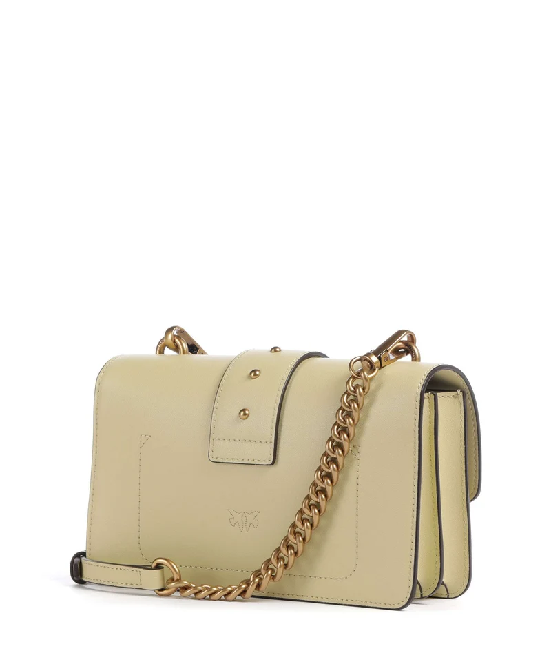 Pinko Love One Mini Sac bandoulière giallo vaniglia/antique gold