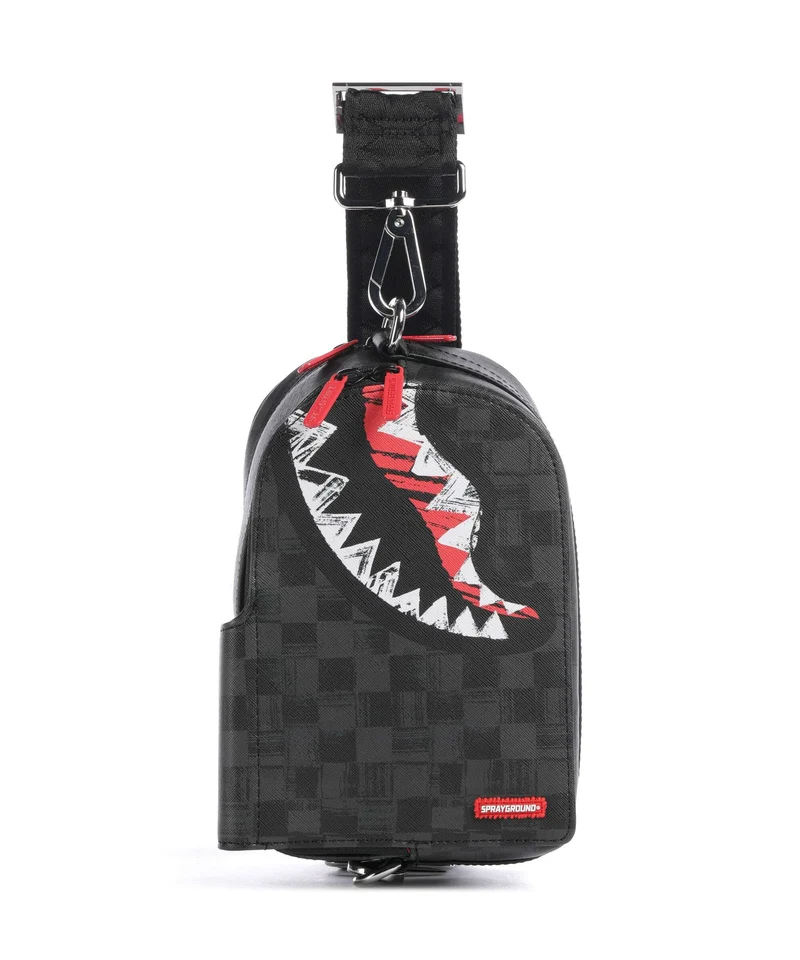 Sprayground Scribble Shark Sac sling multicolour