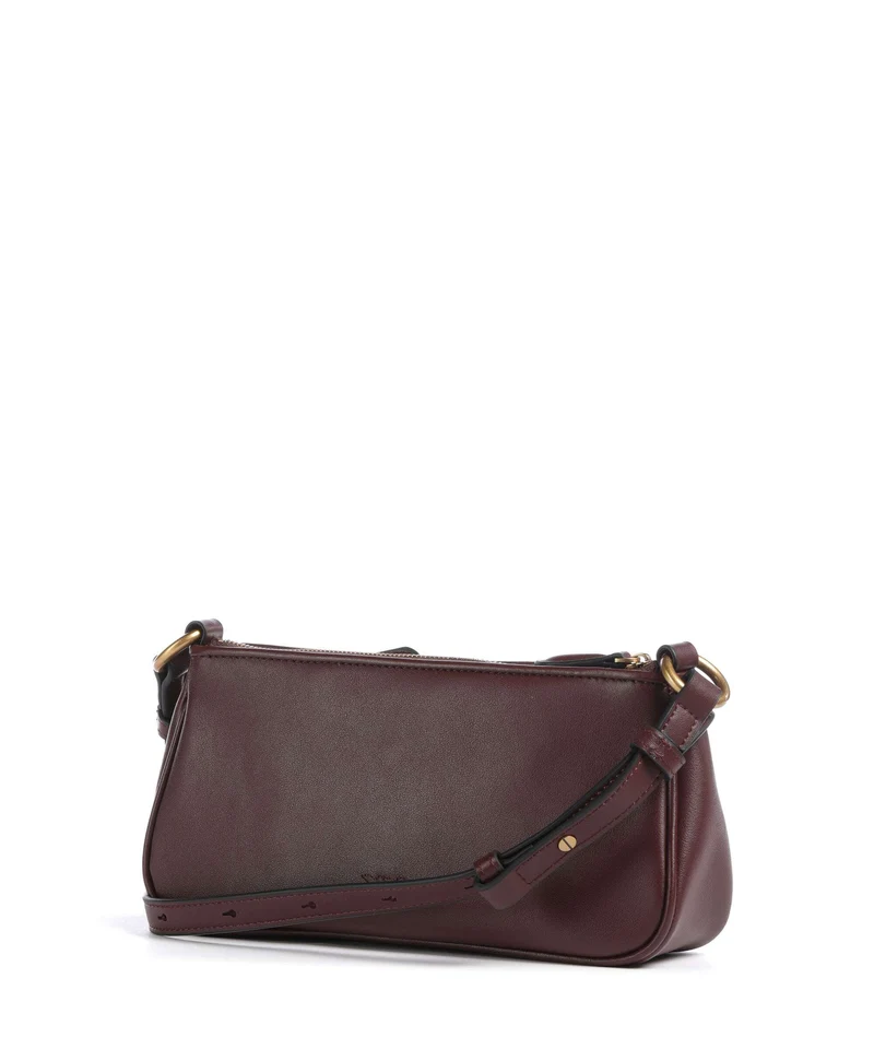 Pinko Half Moon Mini Sac bandoulière burgundy wine/antique gold