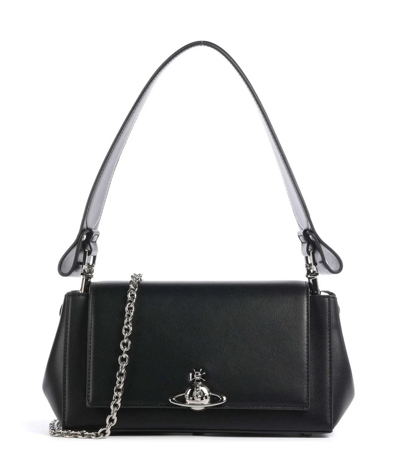 Vivienne Westwood Hazel Smooth Medium Sac porté épaule black
