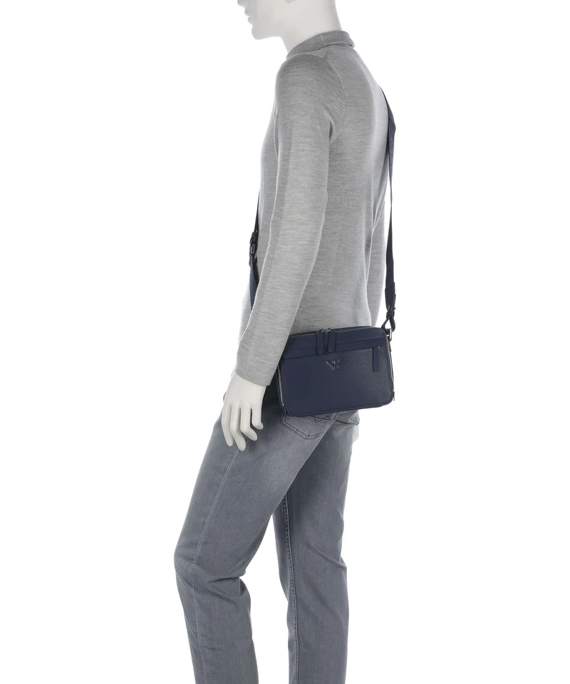 Emporio Armani Business Regenerated Sac bandoulière medieval blue