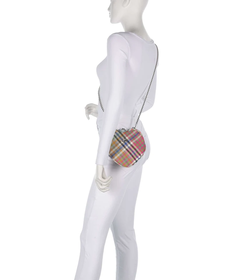 Vivienne Westwood Belle Heart Frame Heather Check Sac bandoulière multicolour