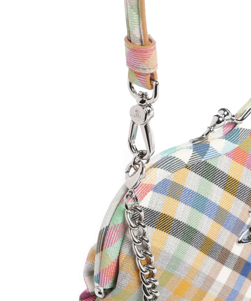 Vivienne Westwood Belle Heart Frame Heather Check Sac bandoulière multicolour