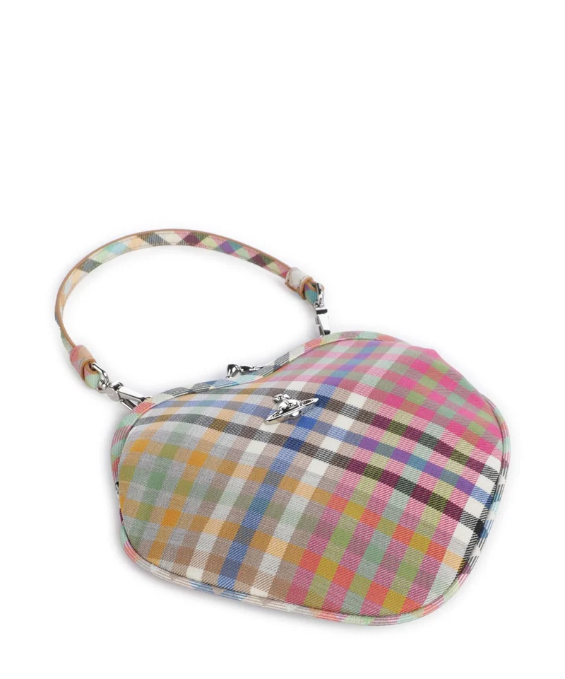 Vivienne Westwood Belle Heart Frame Heather Check Sac bandoulière multicolour