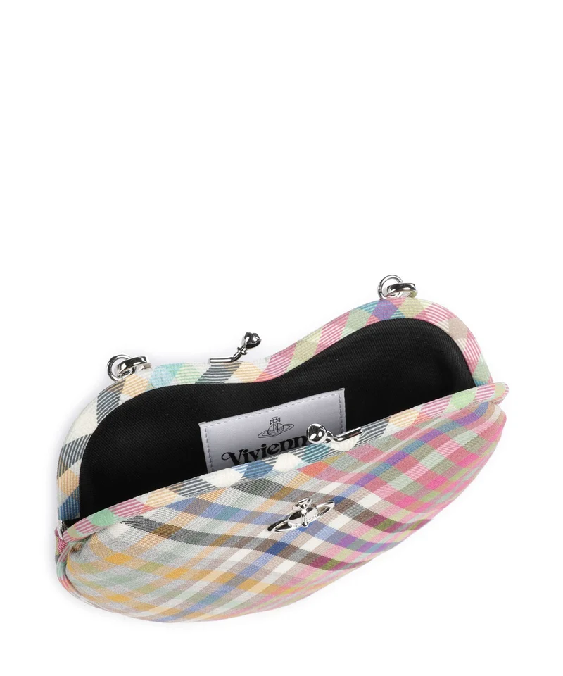 Vivienne Westwood Belle Heart Frame Heather Check Sac bandoulière multicolour