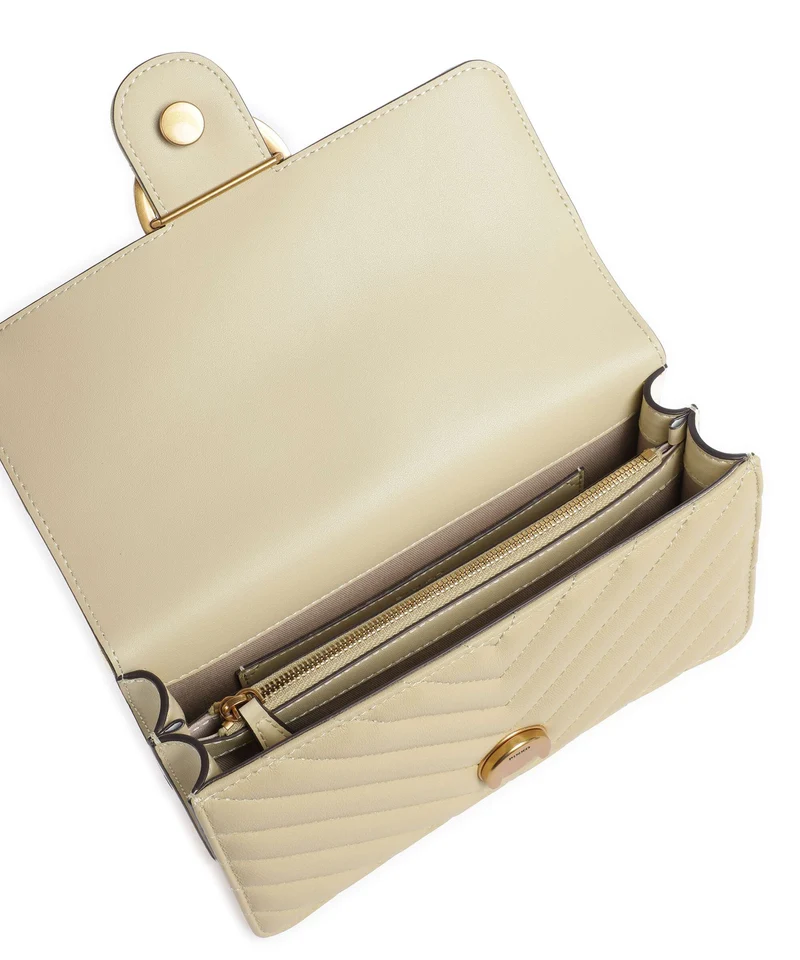 Pinko Love One Mini Sac porté épaule giallo vaniglia/antique gold