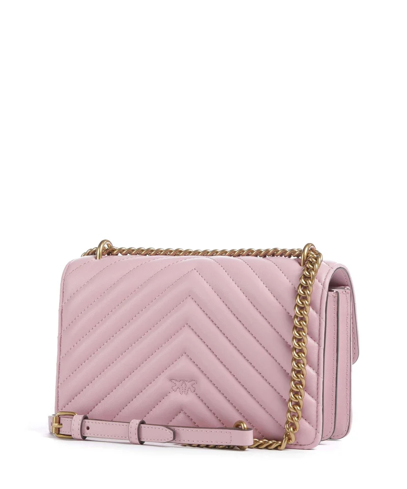 Pinko Love One Mini Sac porté épaule rosa chiaro/antique gold