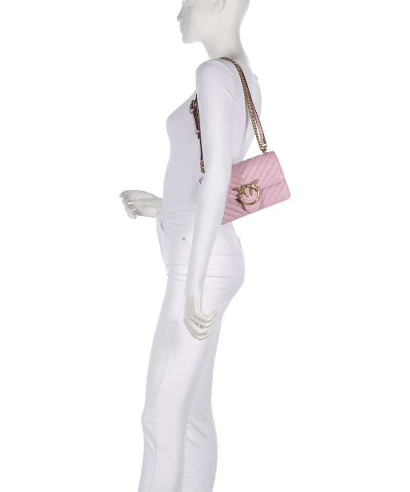 Pinko Love One Mini Sac porté épaule rosa chiaro/antique gold