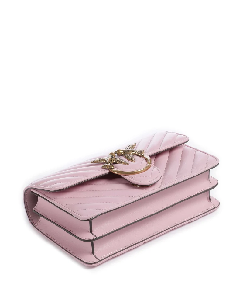 Pinko Love One Mini Sac porté épaule rosa chiaro/antique gold
