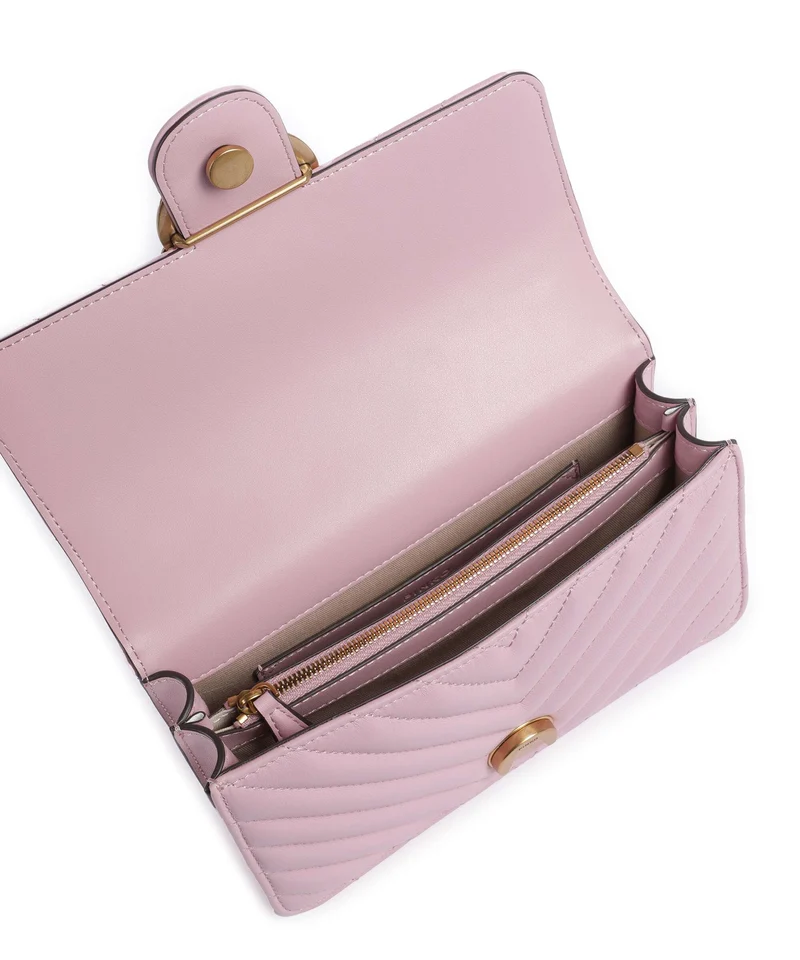 Pinko Love One Mini Sac porté épaule rosa chiaro/antique gold