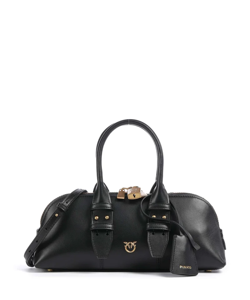 Pinko Bowling Horizontal Sac à main nero/antique gold