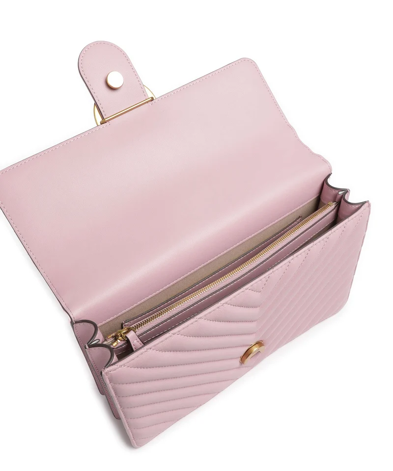 Pinko Love One Classic Sac porté épaule rosa chiaro/antique gold
