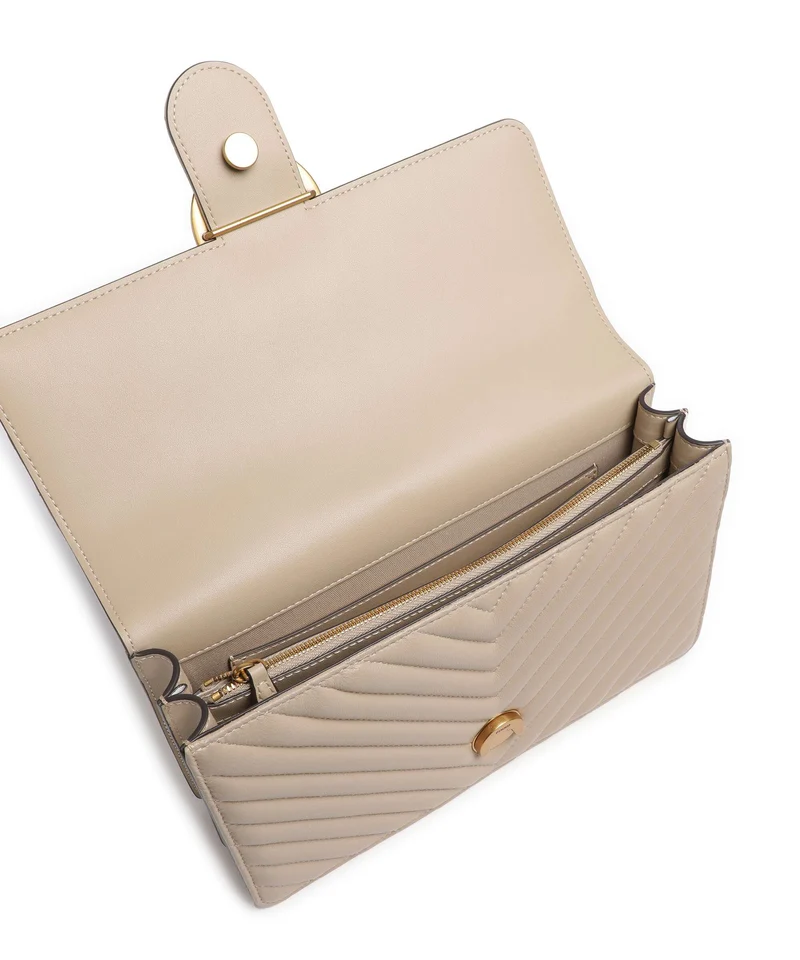 Pinko Love One Classic Sac porté épaule beige/grigio fumo/antique gold