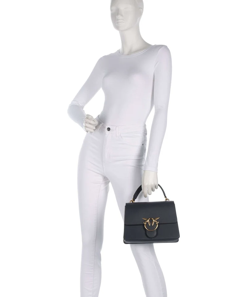 Pinko Love One Classic Sac à main grigio asfalto/antique gold