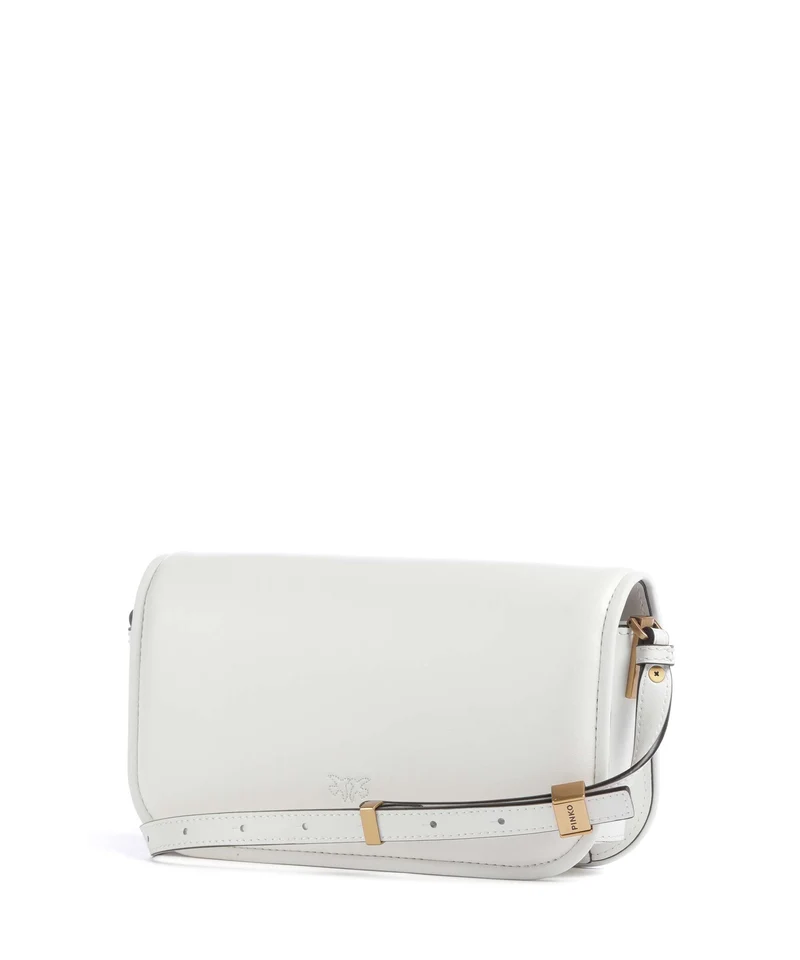 Pinko Love Box Horizontal Sac porté épaule bianco nembo/antique gold