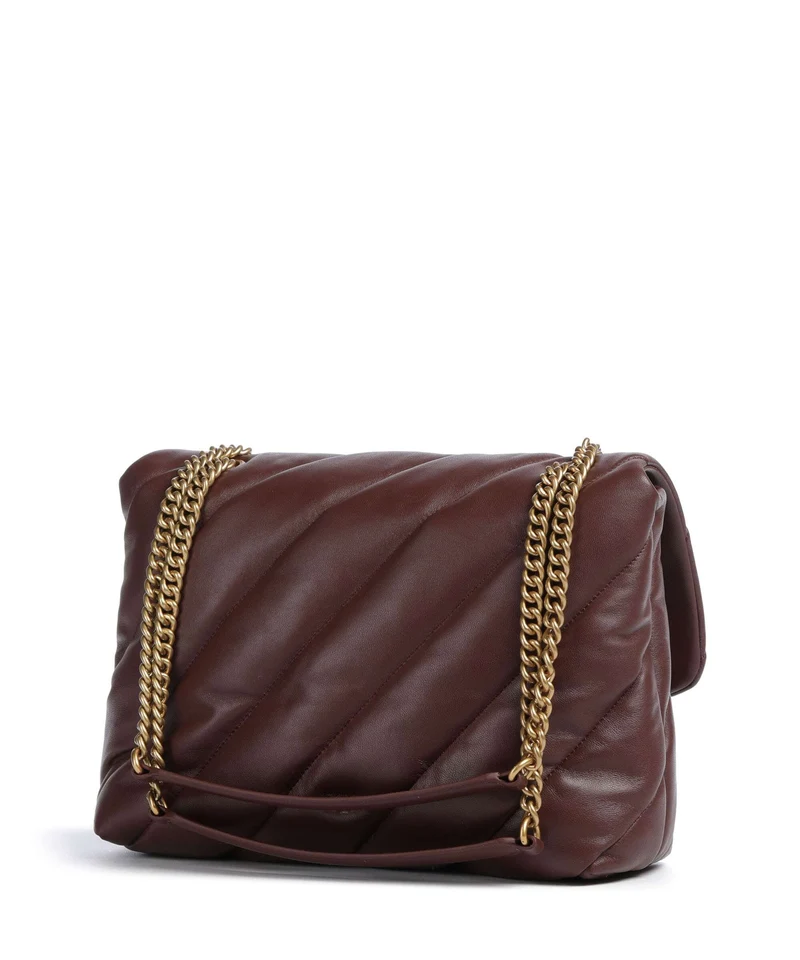 Pinko Love Puff Big Sac porté épaule burgundy wine/antique gold