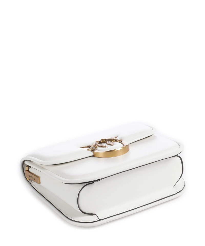 Pinko Love One Mini Sac bandoulière bianco nembo/antique gold