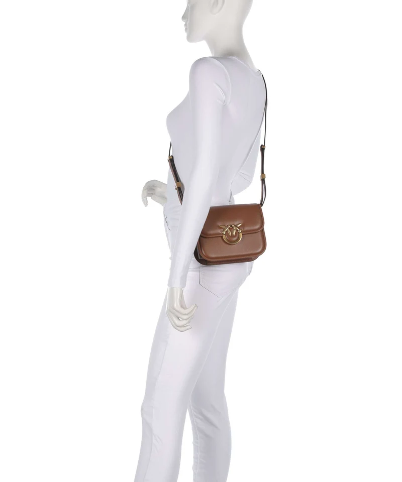 Pinko Love One Mini Sac bandoulière marrone/leone/antique gold