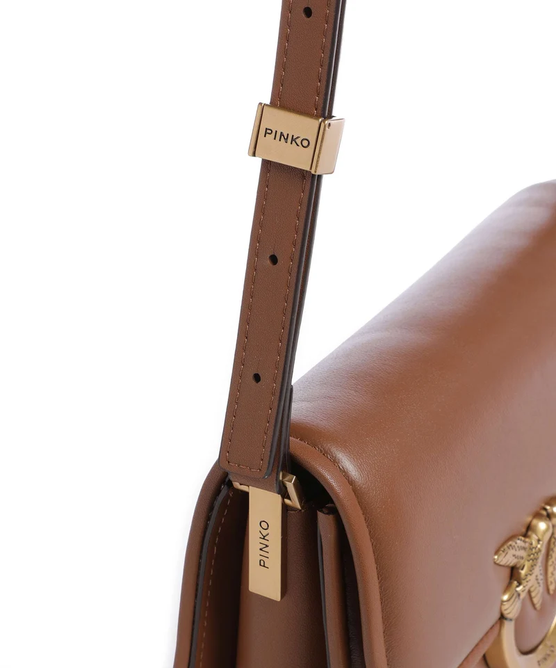 Pinko Love One Mini Sac bandoulière marrone/leone/antique gold