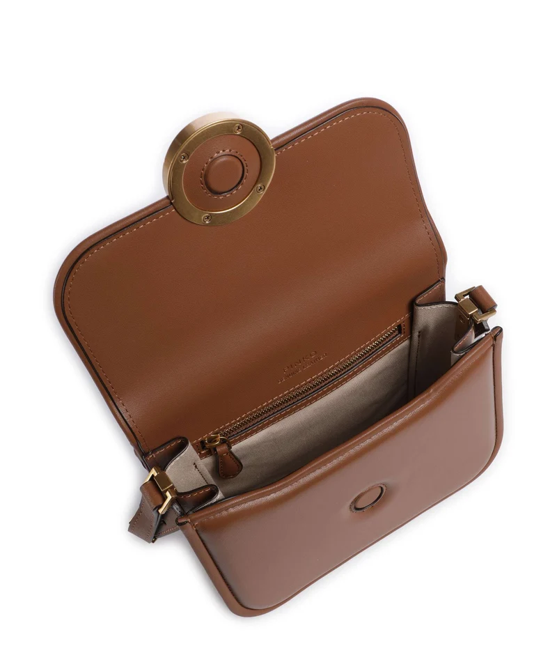 Pinko Love One Mini Sac bandoulière marrone/leone/antique gold