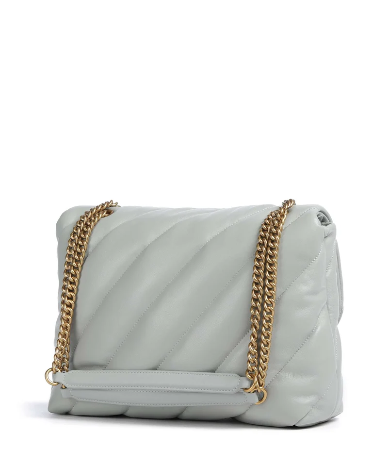 Pinko Love Puff Big Sac porté épaule grigio perla/antique gold